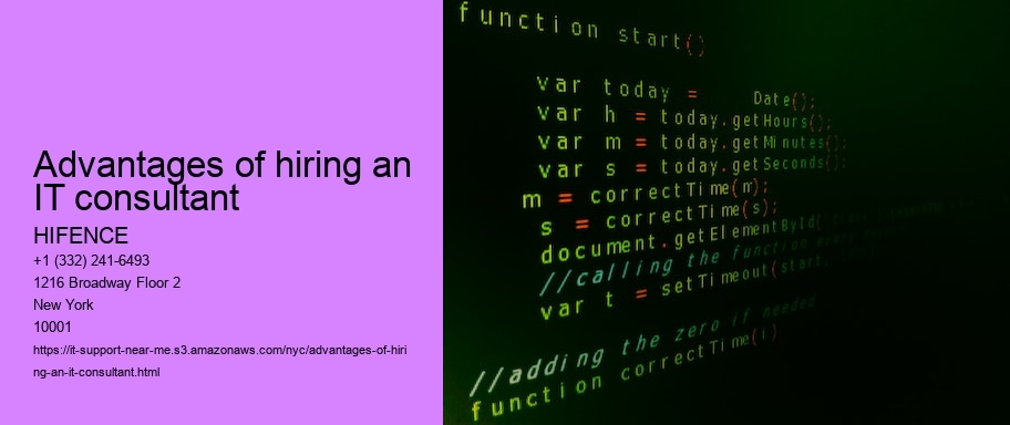 Advantages of hiring an IT consultant 