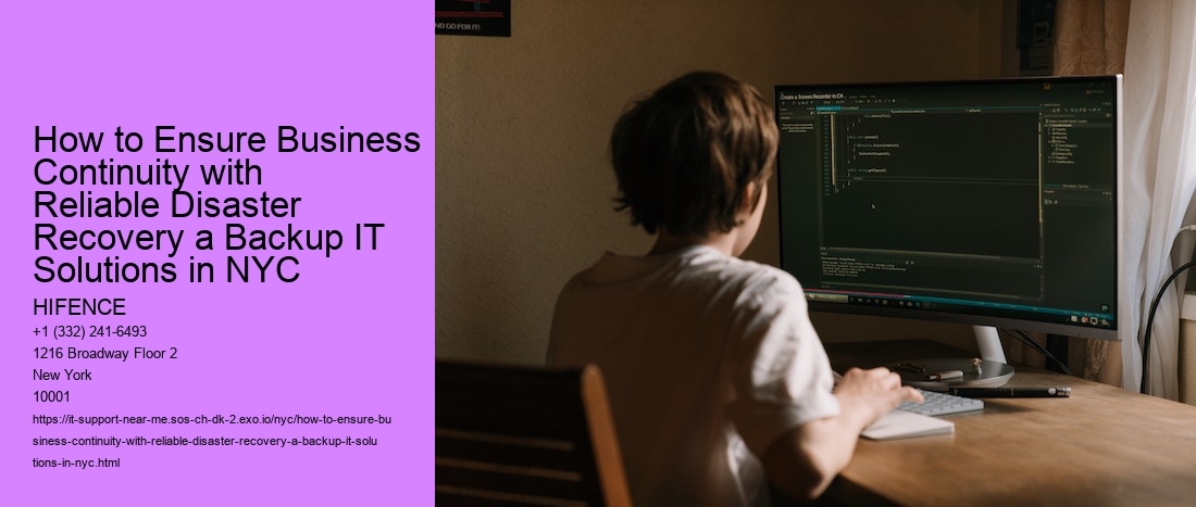 How to Ensure Business Continuity with Reliable Disaster Recovery a Backup IT Solutions in NYC 